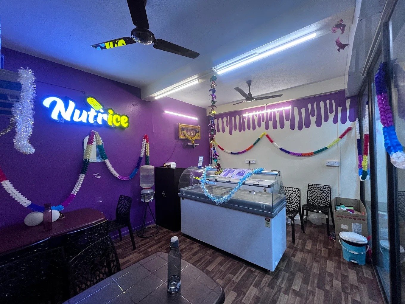 Nutrice Parlour Store View with Glass Scoop Display Freezer